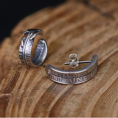 Coin earrings