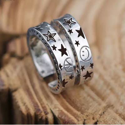 Graffiti Smile Ring