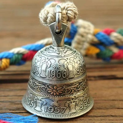 Handmade Vintage British Shilling Silver Coin Bell